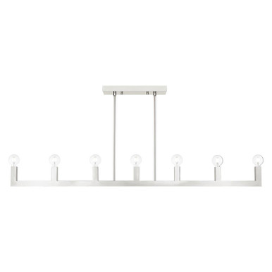 Solna 7 Light Small Linear Chandelier by Livex - 49209-91