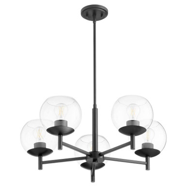 Lyon 5 Light Chandelier 11.25 x 27 Inch Wide by Quorum  - 678-5-59