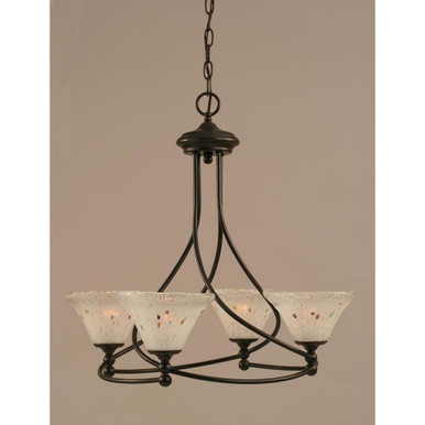 Capri Four Light Chandelier by Toltec  - 904-DG-751