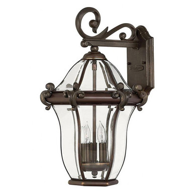 San Clemente 3 Light Medium Outdoor Candle Style Wall Lantern by Hinkley - 2444