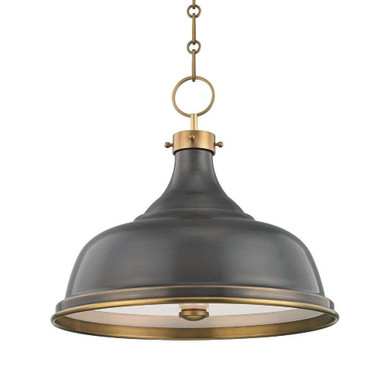 Metal No. 1 3 Light Large Pendant by Hudson Valley - MDS900-ADB