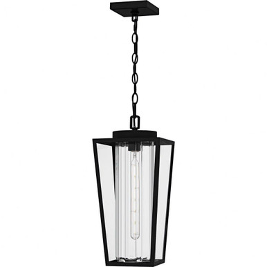 Jett 1 Light Outdoor Hanging Lantern 18.75 Inch Tall by Quoizel - JET1909MBK