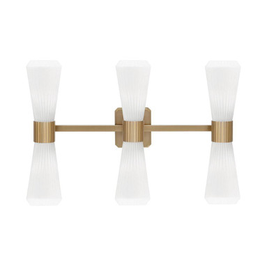 Everleigh 6 Light Bath Bar 17.25 Inch Tall and 25 Inch Length by Toltec - 4826-NAB-881