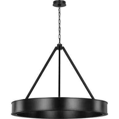 Leonard 1 Light Oversized Round Chandelier by Visual Comfort Studio - LC1221AI-L1