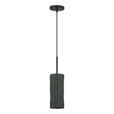 Weavington 1 Light Mini Pendant 23 Inch Tall and 5.13 Inch Wide by Livex - 60040