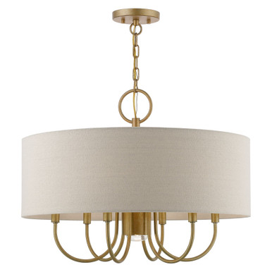 Burnett 7 Light Large Pendant by Livex - 45427-48