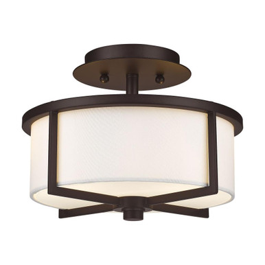 Red House Rise 2 Light 11 Inch Wide Semi Flush Mount by Bailey Street Home - 218-BEL-476990
