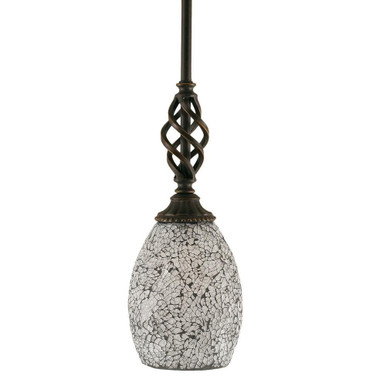 Elegante 1 Light Stem Mini Pendant 12.5 Inch Tall by Toltec - 80-5-125-