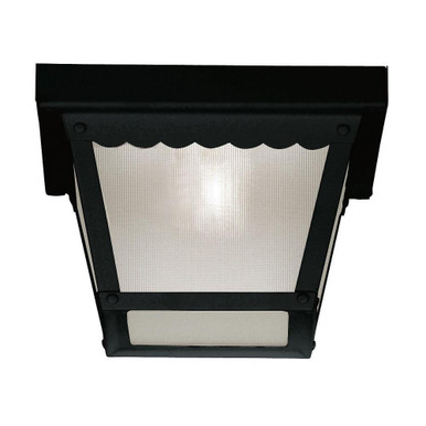 1 Light 8 Inch Wide Outdoor Flush Mount by Meridian - M50058BK