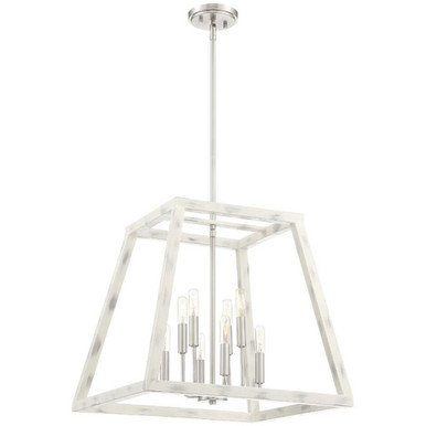Rhode 8 Light Small Foyer Chandelier by Designers Fountain - 94958-cww