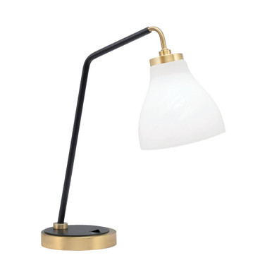 One Light Desk Lamp 17.25 Inches Tal by Toltec  - 59-MBNAB-4761