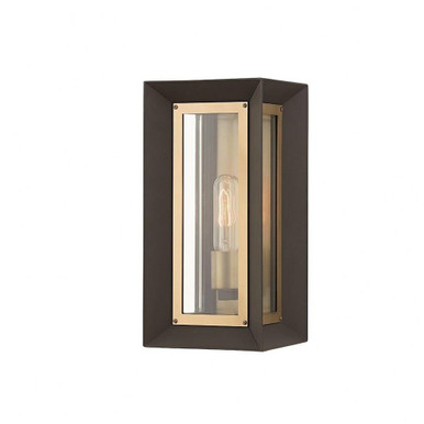 Lowry 1 Light Outdoor Wall Mount 13.5 Inch Tall by Troy - B4051-TBZ/PBR