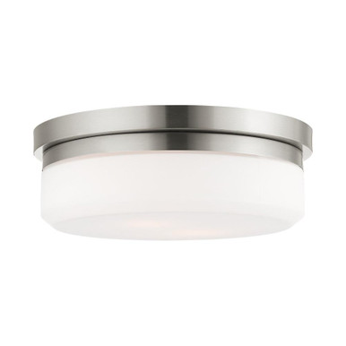 Stratus 2 Light 13 Inch Wide Flush Mount by Livex - 7392