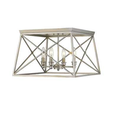 Trestle 4 Light 18 Inch Wide Flush Mount by Z-Lite - 447F18
