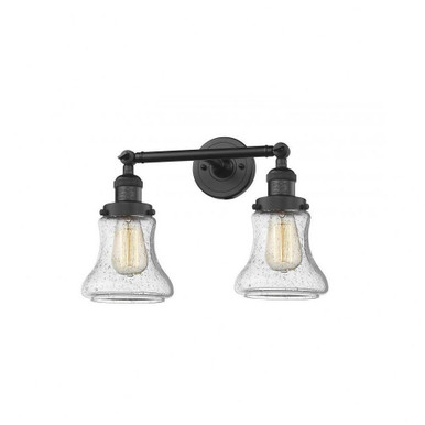 Bellmont Two Light Bath Vanity 16.5 x 11 Inch by Innovations  - 208-BK-G194