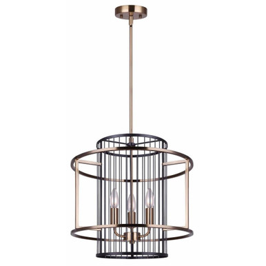 Trixy 3 Light Small Chandelier by Canarm - ICH743B03BKG17