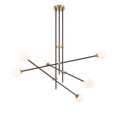 Cosmet 6 Light Oversized Chandelier by George Kovacs - P8151-681