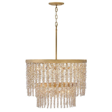 Rubina 5W 10 LED Convertible Chandelier 26 Inch Wide by Fredrick Ramond - FR41495BNG-LA