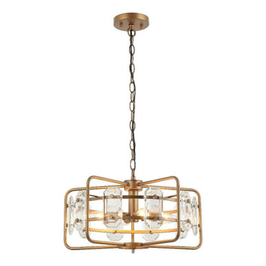 4 Light Crystal Pendant 8.78 Inch Tall and 18.11 Inch Wide by BSH - 2615-BEL-5329384