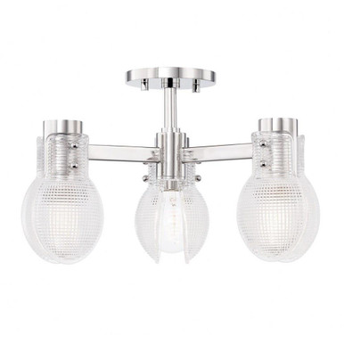 Shortwood Crescent 3 Light Semi Flush Mount by Bailey Street Home - 735-BEL-4366055