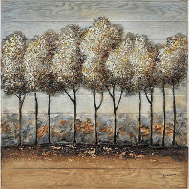 Country Side 40 Inch Large Horizontal Decorative Wall Art by Renwil - W6116