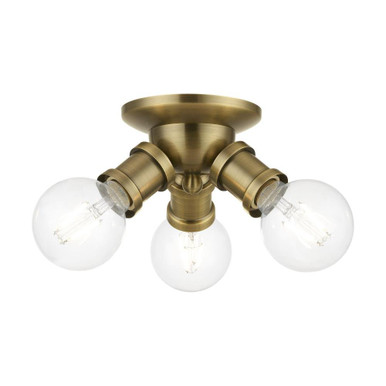 Caernarvon Woods 3 Light 7 Inch Wide Flush Mount by Bailey Street Home - 218-BEL-1219924