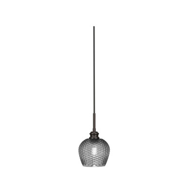 Edge 1 Light Small Cord Pendant 7 Inch Tall by Toltec - 1152-6-7-1