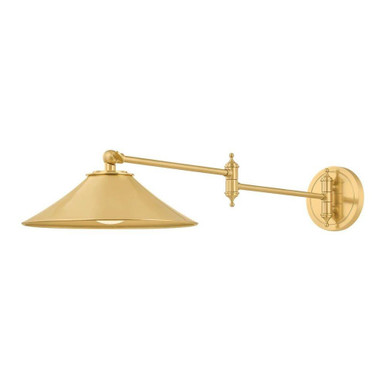 Lithgow 9W 1 LED Wall Sconce 5.25 Inch Tall X 10 Inch Wide by Hudson Valley - 5621-AGB