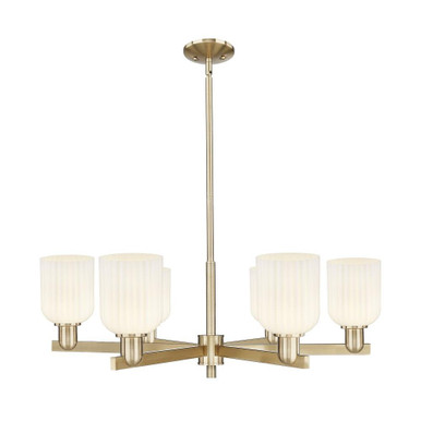 Bridal Veil 6Light Stem Chandelier 11 Inch X 34.75 Inch Wide by Innovations - 716-6CR-G559-5_P