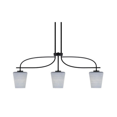 Cavella 3 Light Down Small Island Pendant 38.25 Inch Length by Toltec - 3936-MB-4032