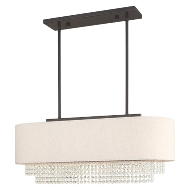 Carlisle 3 Light Mini Island Chandelier by Livex - 51123-92