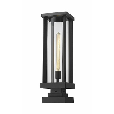 Piggott Grove 1 Light Outdoor Square Pier Mount by Bailey Street Home - 372-BEL-4186144