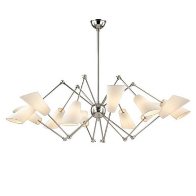 Dean Crescent 12 Light Chandelier 23.5 x 54 Inch Wide by BSH - 116-BEL-5267104