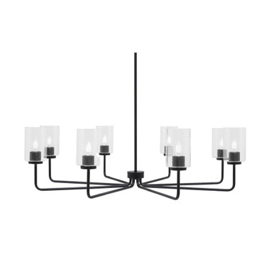 Sandia 8 Light Chandelier 11.5 Inch Tall and 41.5 Inch Wide by Toltec - 6208-115-415