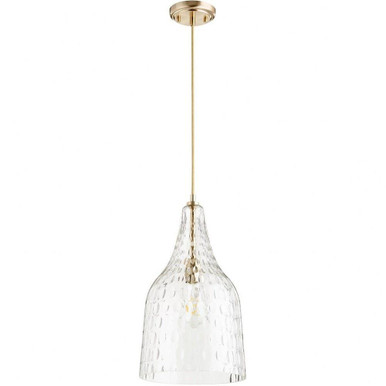 1 Light Transitional Small Pendant 17.5 Inch Tall by Quorum - 8142