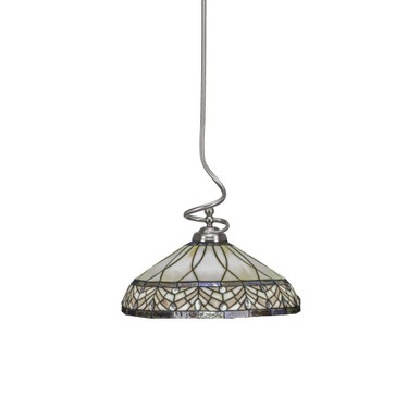 Capri 1 Light Large Stem Pendant 17 Inch Tall by Toltec - 900-1617