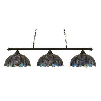 Oxford 3 Light Small Island Chandelier by Toltec 373-16135625 - 373-16135625