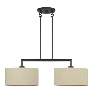 Bellingham 2 Light Large Linear Chandelier 20.75 X 14 Inch Wide by Livex - 52262