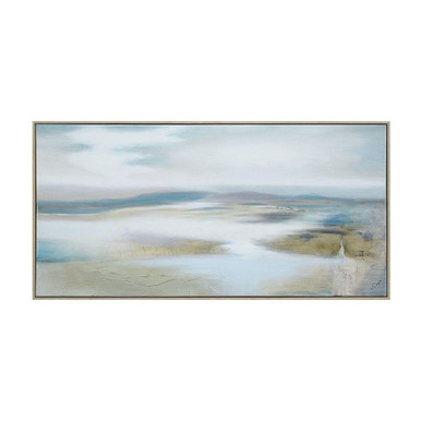 Marbleau Framed Canvas Art 30 Inch Tall and 60 Inch Wide by Renwil Inc - OL2276