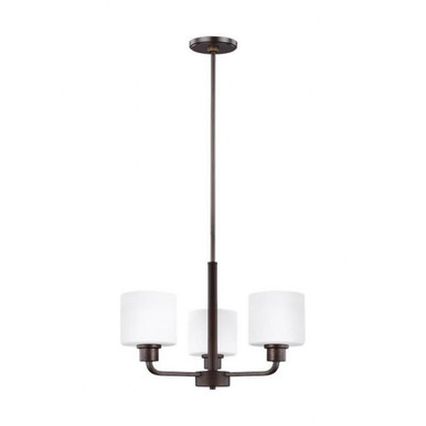 Canfield 3 Light Small Chandelier by Generation Lighting 3128803EN3-962 - 3128803