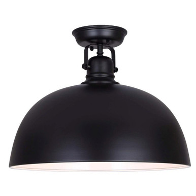 Polo 1 Light 16 Inch Wide Flush Mount by Canarm Inc - IFM622A16BK
