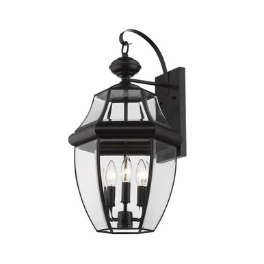 Westover 3 Light Outdoor Wall Lantern by Z Lite - 580B-BK