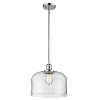 Bell 1 Light Industrial Medium Pendant 12 Inch Length by Innovations - 201S-G7L