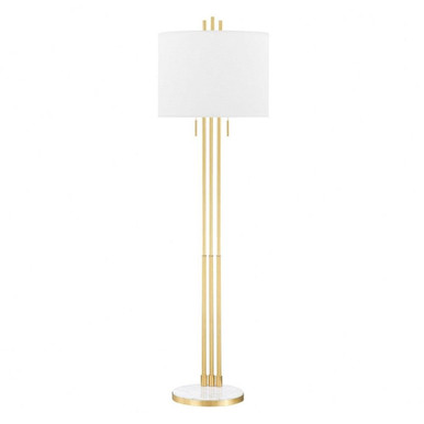 Remsen 2 Light Floor Lamp by Hudson Valley - L1666-AGB