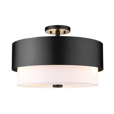 Woodpecker Hill 3 Light 18 Inch Wide Semi Flush Mount by BSH - 372-BEL-1298340
