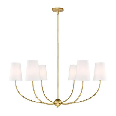 Old Rectory Cloisters 6 Light Chandelier 19.25 x 42 Inches Wide by BSH - 372-BEL-1298316