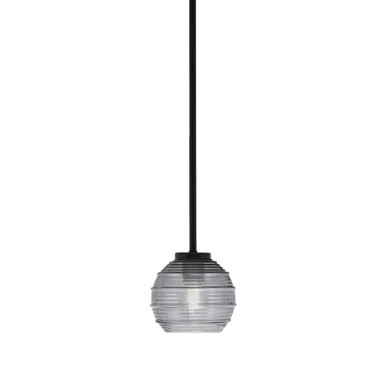 Sandia 1 Light Stem Mini Pendant 5.75 Inch Tall and 14 Inch Wide by Toltec - 6201-MB-5112