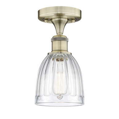 Brookfield 1 Light 5.75 Inch Wide Semi Flush Mount by Innovations - 616-1F-G44
