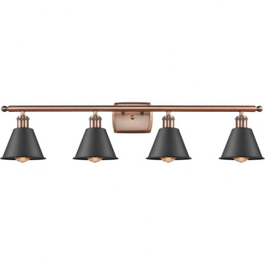 Cobbleskill 4 Light Art Nouveau Vanity Light by Innovations - 516-4W-G1113-M8