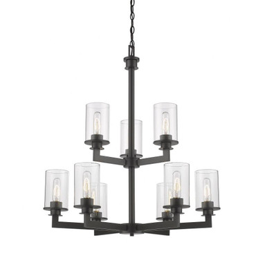 Savannah 9 Light Chandelier 29 Inch Wide by 33 Inch High by Z-Lite - 462-9BNZA